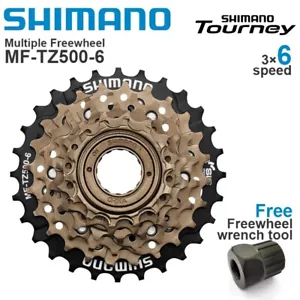 SHIMANO TOURNEY MF-TZ500 6/7Speed MTB Freewheel Metal Thread Sprocket Screw On - Picture 1 of 7