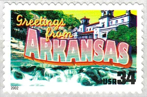 USA postfrisch MNH Grüße aus Arkansas Ozark Wasserfall Seen Flüsse Gebäude / 753 - Bild 1 von 1