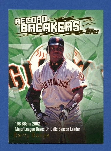 2003 TOPPS RECORD BREAKERS  BARRY BONDS San Francisco Giants MINT FREE SHIPPING  - Image 1 of 1