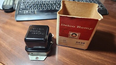 NOS 1963 1973 1119515 3C March 63 73 Delco Remy Voltage Regulator 515 - Image 1 of 4