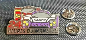 24 Stunden Le Mans Pin 1990 Silk Cut Jaguar + Joest Porsche Racing Maße 40x22mm - Bild 1 von 1