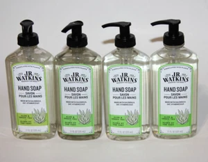 LOT (4) JR WATKINS HAND SOAP ALOE & GREEN TEA 11 FL OZ PUMP - Picture 1 of 1
