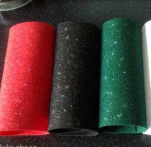 Glitzerfilz Funkeln wählen Sie aus grün, rot, schwarz, weiß Gr.: A4 Blatt - Bild 1 von 4