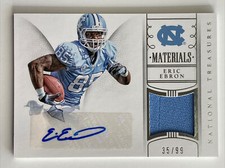 Eric Ebron 2015 National Treasures Collegiate Auto Jersey 35/99 - North Carolina