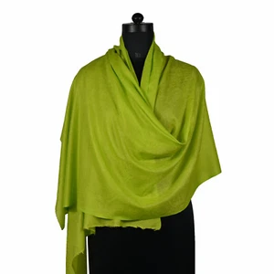 WEICHE KASHMIR PASHMINA STOLA. Jacquard Loomed Paisley Weave 100% NATUR KASCHMIR - Bild 1 von 7