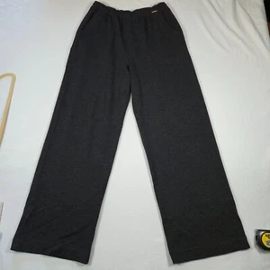 St. John Sport Essentials Wool Knit Pants Size Small Charcoal Gray Elastic Waist - Picture 1 of 9