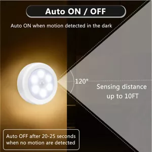 Magnetischer Bewegungssensor Innenbereich LED Schrank Nacht Wand Licht Akku Power Wireless - Bild 1 von 11