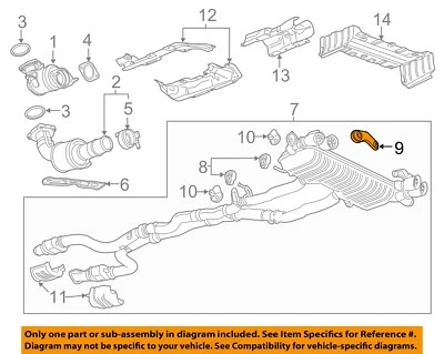 Componentes de escape GM OEM 16-24 Camaro - Suspensión de tubo silenciador 23200936 Foto 1 de 2