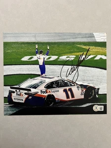 Denny Hamlin autographed signed 8x10 photo Beckett BAS COA NASCAR Daytona Racing - Picture 1 of 1