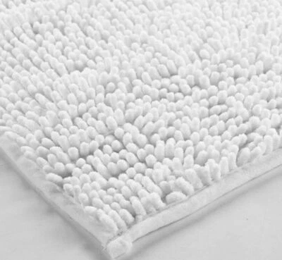 Badematte Duschvorleger Weiß Mikrofaser 45x75 cm - Bild 1 von 4