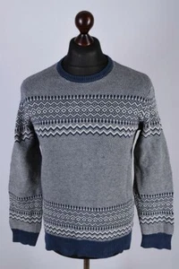 Levis Classic Patterned Crew Neck Jumper Size M - Picture 1 of 5