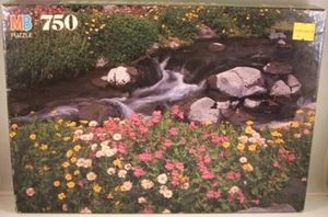 MB Oxford 750 pc. puzzle #4848-5 ''Flowers Creek, Mt. Jefferson, Ore.'' - SEALED - Picture 1 of 5