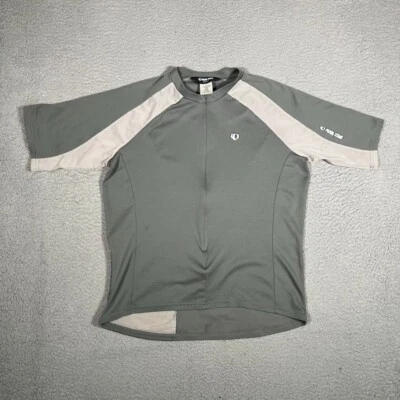 Pearl Izumi Jersey Mens Medium Gray Cycling MTB Performance Racing Stretch Logo - Image 1 of 4