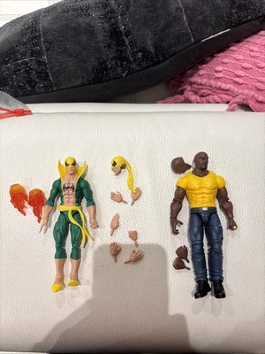 Hasbro Marvel Legends Punho de Ferro Luke Cage pacote com 2 85º completo 2024 6 polegadas - Imagem 1 de 4