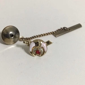 Vintage Shriners Masonic Gold Tone Enamel Red Star Tie Tack Lapel Pin - Picture 1 of 6