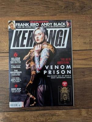Kerrang! 1766 Venom Prison, Frank Iero, Andy Black, The Offspring, 6 Posters - Image 1 of 4