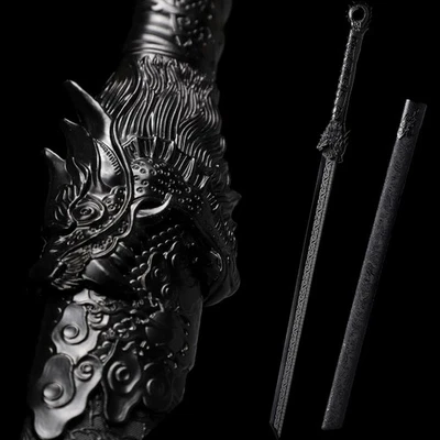 KATOKU Handmade Ninja Japanese samurai sword Straight Blade Sharp 1095 Carbon Steel