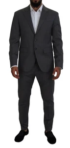 Dsquared² Gray Wool Single Breasted 2 Piece CIPRO Men's Suit Authentic - Picture 1 of 6