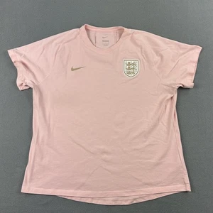 Camiseta de la Selección Nacional de Inglaterra para Mujer XL Nike Dri Fit Fútbol Fútbol Tres Leones - Imagen 1 de 8