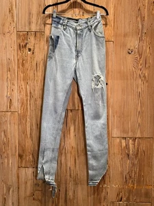 Pantalones de mezclilla para mujer LAMBERT/Levis Up-Cycled desgastados reutilizados 26 azul De - Imagen 1 de 12