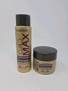 Lustrasilk Curl Max Verbesserung Shampoo 12 Oz. und tief eindringende Spülung 8oz - Bild 1 von 6