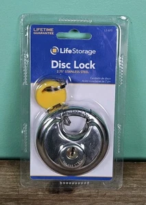 Life Storage Lucchetto a Disco 2,75" Acciaio Inox LS-670 con 2 Chiavi NOS Nuovo - Foto 1 di 2