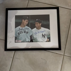 Joe DiMaggio and Ted Williams Autographed 8x10 Photo HOF - Picture 1 of 1