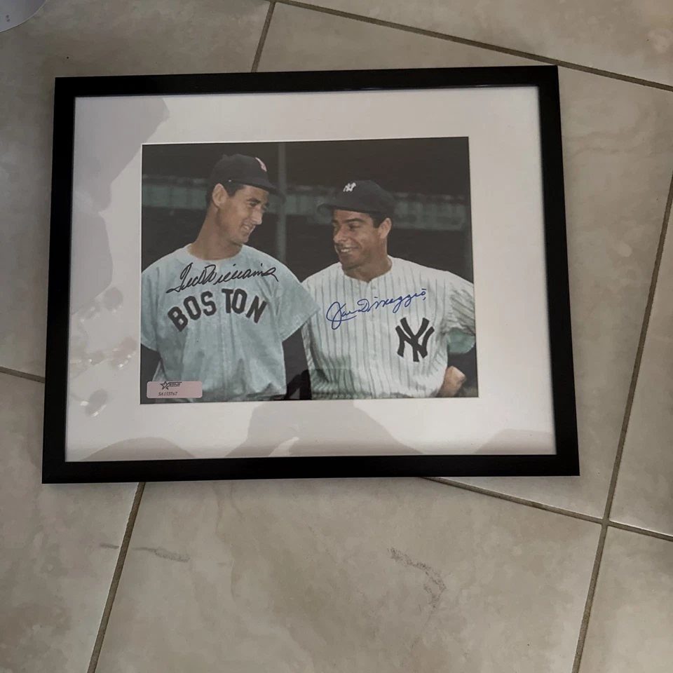 Joe DiMaggio and Ted Williams Autographed 8x10 Photo HOF - Image 1 of 1