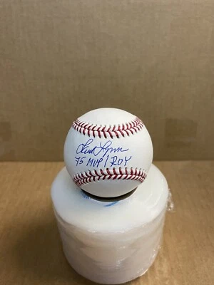 Boston Red Sox Fred Lynn Signed RAWLINGS MLB Baseball 1975 MVP/ROY JSA Witness - Image 1 of 2