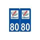 80 Albert Logo Autocollant Plaque Stickers Ville