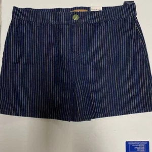 Nwt TOMMY Hilfiger Jeans Denim Pastel Stripe Skirt 7 - Picture 1 of 7
