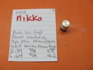 📈NIKKO PUSH SWITCH CAP 2025 STEREO RECEIVER - Picture 1 of 1