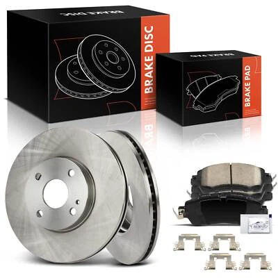 Rotores de freno de disco y pastillas de freno de cerámica para Scion iA 2016 Toyota Yaris iA delantero Foto 1 de 4