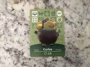 CURLOS #271 Animal Crossing Amiibo Authentic Nintendo Mint Card From Series 3 - Picture 1 of 1