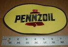 NOS Large Pennzoil Motor Oil drag racing race team Jacket Patch 1990s  8 1/2' -