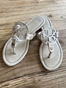 Tory Burch Miller White Sandals Size 7 