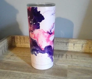 Costruito 20 oz. Bicchiere in acciaio inox isolato sottovuoto Galaxy rosa viola - Foto 1 di 5