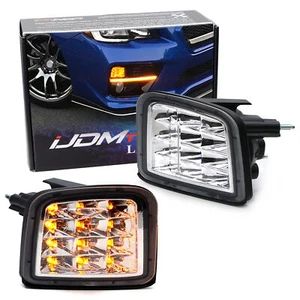 Clear Lens Full Amber 12-LED Front Turn Signal Lamp Assy For 2015-21 Subaru WRX - Picture 1 of 13