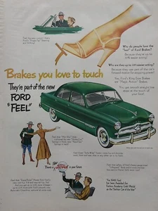 Testina di stampa Ford Motor Company 1949 vintage, freni che ami toccare - Foto 1 di 1