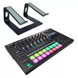 Roland MC-707 Groovebox DJ Mischpult Sequenzer Sampler + Ständer Schwarz - Bild 1 von 9