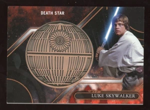 LUKE SKYWALKER Topps Star Wars STAR WARS COMMEMORTIVE MEDALLION DEATH STAR SSP - Picture 1 of 1