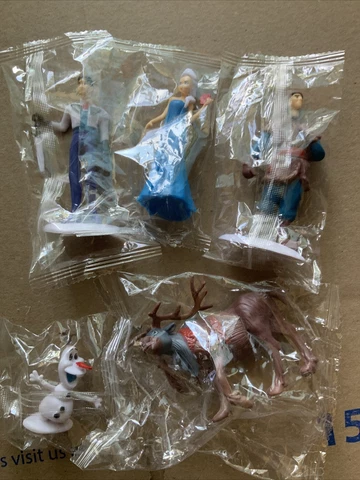 Disney Mini Action Figures Frozen Lot of 5- Anna Elsa Kristoff Sven Prince Hans Cover