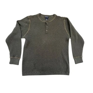 Cherokee Pullover Ribbed Knit Long Sleeve Henley Sweater XL - Picture 1 of 7