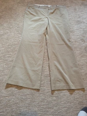 Pantalones de vestir para mujer Ann Taylor talla 16p caqui claro Foto 1 de 4