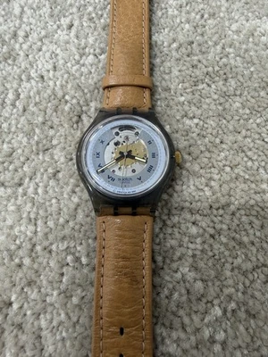 VINTAGE 1991 SWATCH "RUBIN" 34MM SWISS 23 JEWEL AUTOMATIC WATCH - image 1 of 4