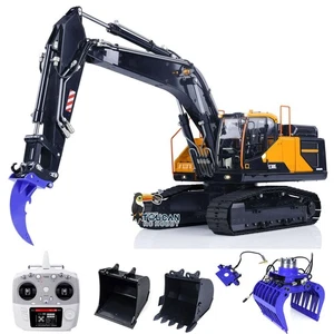 1/14 Hydraulik Funkfernsteuerung Bagger EC380 Metall RC Baufahrzeug Modell - Picture 1 of 23