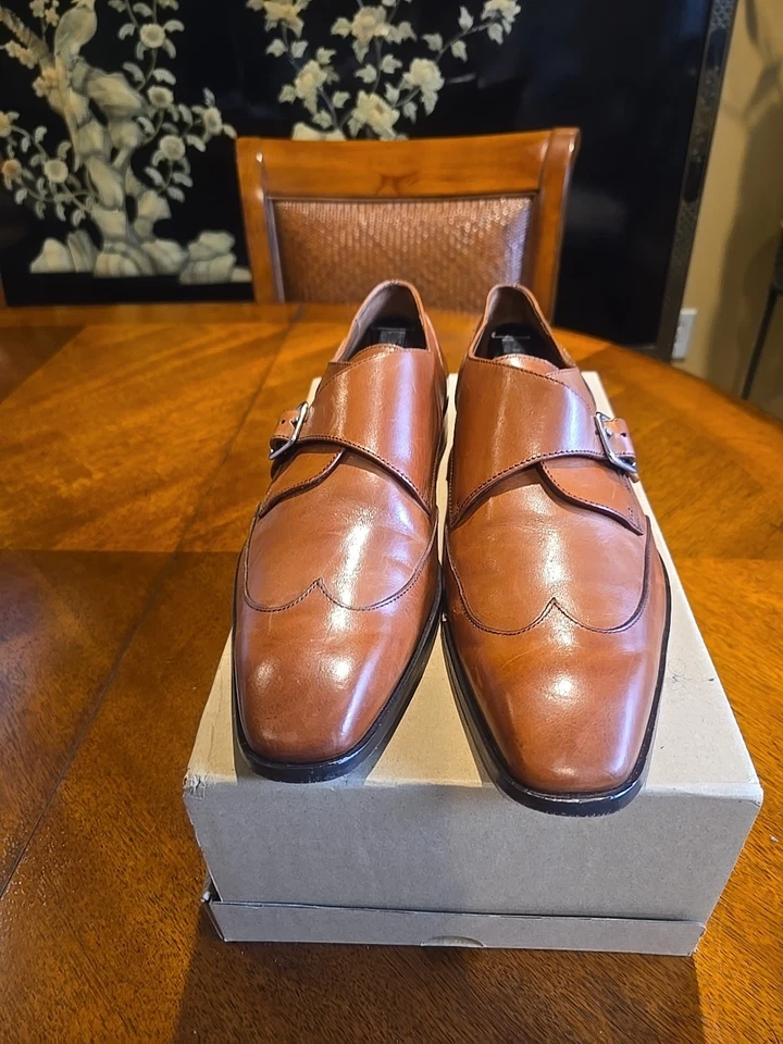 Vero Cuoio 男式正装鞋,11.5 码,皮革,僧侣带,意大利制造 — 第 1/4 张图片