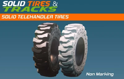 Neumáticos sólidos 1400x24 1400-24 + 4 llantas para CAT, JLG, SkyTrak 10042, 10054 Foto 1 de 3