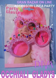 OCCHIALI DIVA SEXY GLADYS GIRL PARTY TRASGRESSIVI FASHION COOL MODA TRENDY - Foto 1 di 1