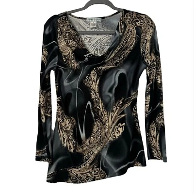 Top asimétrico vintage Suzie Y2K Fairy Grunge cachemir manga larga talla 8 Foto 1 de 4